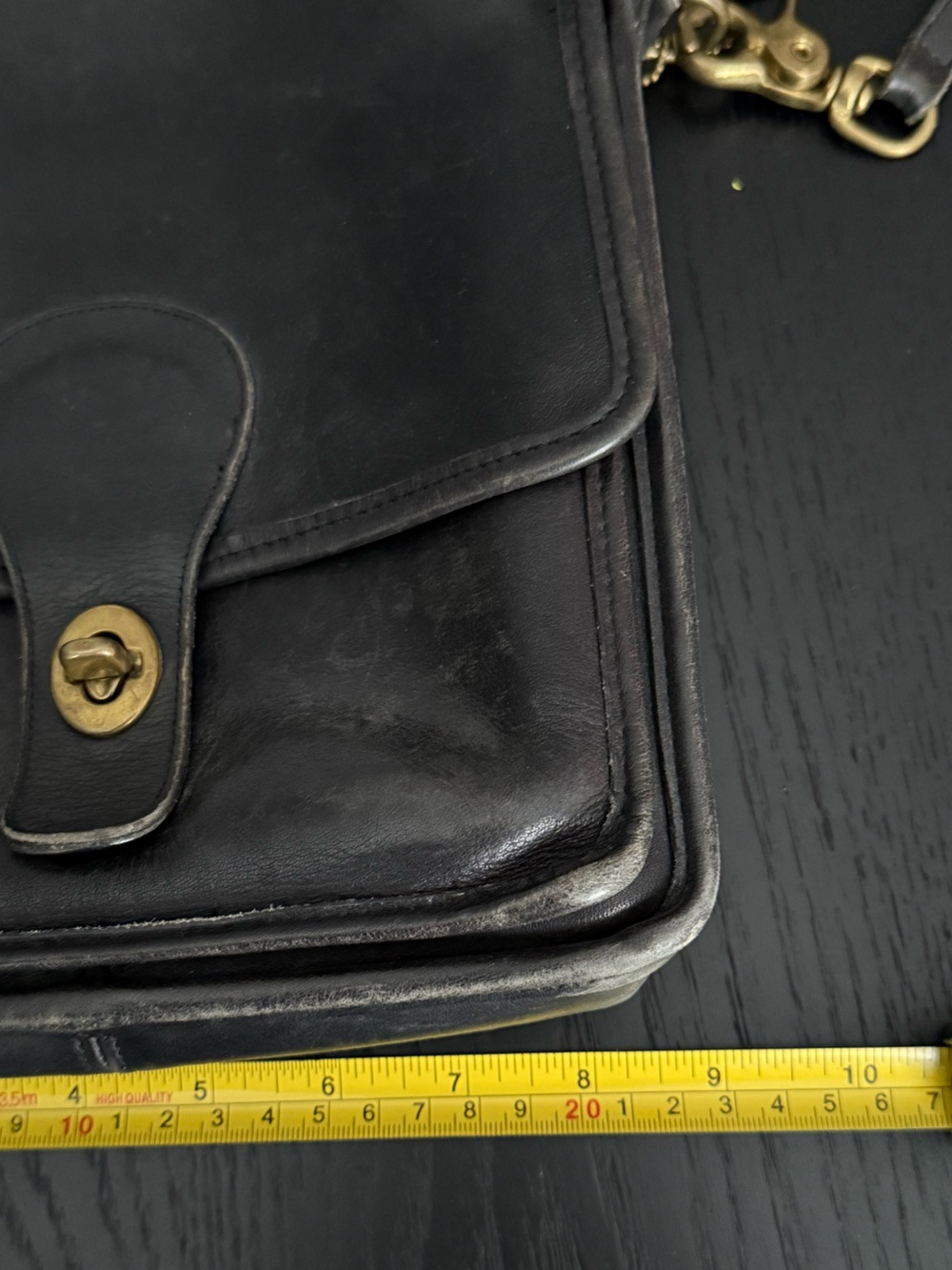 Vintage Coach Black Station Bag - Picture 10 of 11